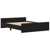 vidaXL S&auml;ngram utan madrass svart ek 150x200 cm konstruerad tr&auml;