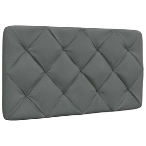 vidaXL Headboard Cushion Dark Grey 80 cm Fabric