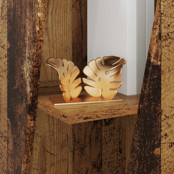 vidaXL Sidobrett Gammalt tr&auml; 33 x 32 x 70,5 cm Konstruerat tr&auml;