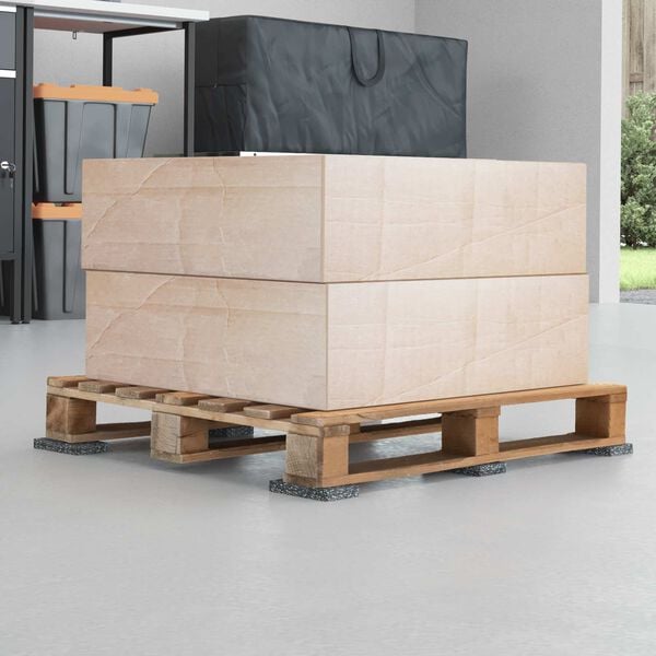 vidaXL Gummirulle Svart 200 x 5 x 0,6 cm Gummi