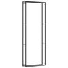 vidaXL Vedst&auml;ll matt svart 110x28x312 cm st&aring;l