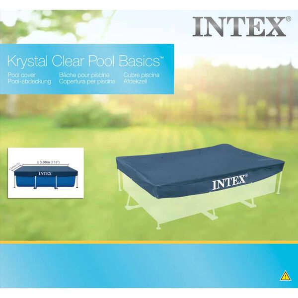 Intex Pool&ouml;verdrag rektangul&auml;rt 300x200 cm 28038