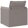 vidaXL Soffa 60cm Taupe Metall
