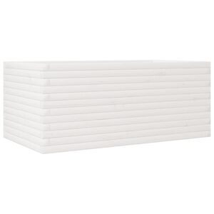 vidaXL Odlingsl&aring;da vit 110x60x45,5 cm massiv furu