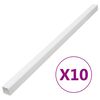 vidaXL Kabelkanal 40x40 mm 10 m PVC