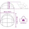 vidaXL Poolkupol Transparent 500 x 500 x 236 cm PVC