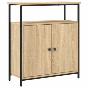vidaXL Sk&auml;nk Sonoma Ek 70x30x80 cm Konstruerat tr&auml;