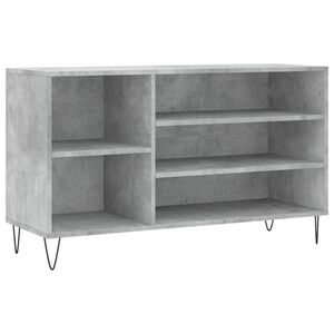 vidaXL Skosk&aring;p betonggr&aring; 102x36x60 cm konstruerat tr&auml;