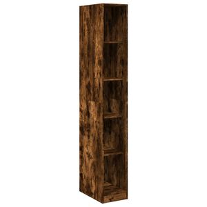 vidaXL Garderob r&ouml;kf&auml;rgad ek 30x50x200 cm konstruerat tr&auml;