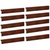 vidaXL Topprofil f&ouml;r rabattkant 10 st 100 x 6 x 15 cm