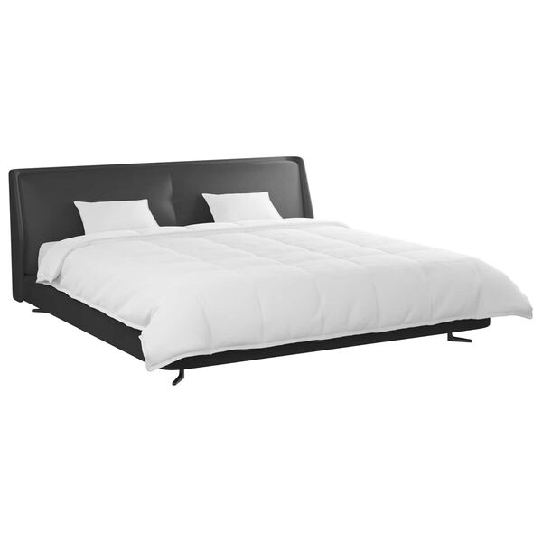 vidaXL T&auml;ckeset med kudde 3 pcs Vit Dunfj&auml;der