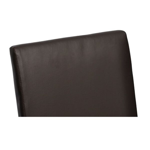 vidaXL Matstolar 2 st brun konstl&auml;der