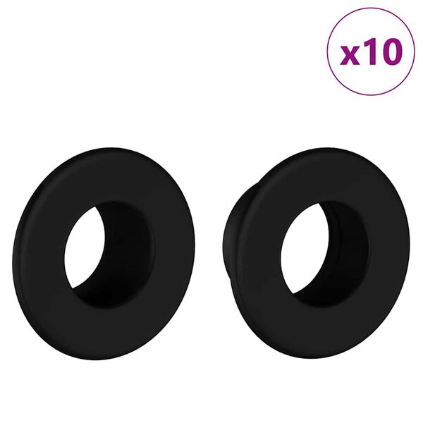 vidaXL Fotbollsbord Stoppare 10 pcs Vit 3 x 3 x 2 cm HIPS