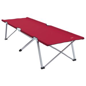 vidaXL F&auml;llbar Camping S&auml;ng R&ouml;d 194 x 62,5 x 42,5 cm Oxford och St&aring;l