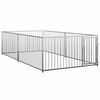 vidaXL Hundg&aring;rd f&ouml;r utomhusbruk 200x400x100 cm