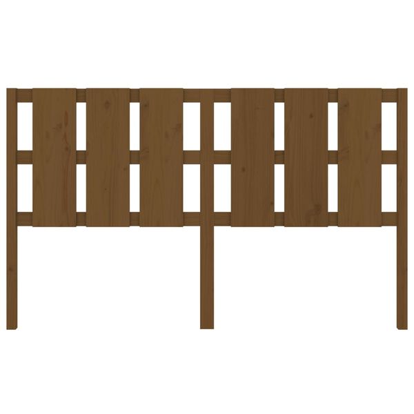 vidaXL Sänggavel honungsbrun 185,5x4x100 cm massiv furu