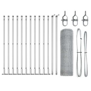 vidaXL St&auml;ngselstolpe Silver