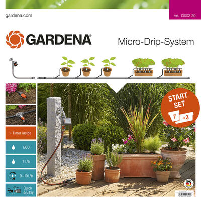 GARDENA Micro-Drip bevattningssystem för krukor M Starter Set 13002-20