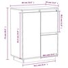 vidaXL Skänk 60x34x75 cm massiv furu