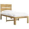 vidaXL Enkel S&auml;ngram med Huvudgavel ROSTOCK Vit 90 x 190 cm