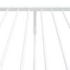 vidaXL S&auml;ngram med huvudgavel och fotgavel vit metall 75x190 cm