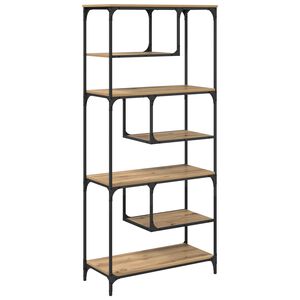 vidaXL Bokhylla artisan ek 81 x 36 x 176 cm Konstruerat tr&auml;