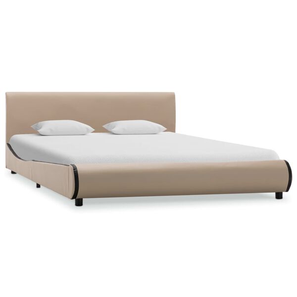 vidaXL S&auml;ngram cappuccino konstl&auml;der 120x200 cm