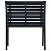 vidaXL Tr&auml;dg&aring;rdsstolar 2 st svart st&aring;l och WPC
