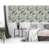 DUTCH WALLCOVERINGS Tapet Lush Tropical rosa och bl&aring;