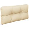 vidaXL Palldyna beige 70x40x12 cm tyg