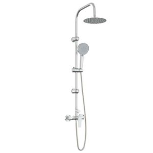 vidaXL Duschsystem Krom Rostfritt st&aring;l 21 x 48 x 112 cm