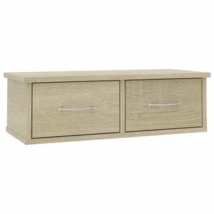vidaXL V&auml;ggmonterade l&aring;dor sonoma-ek 60x26x18,5 cm konstruerat tr&auml;