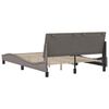 vidaXL Bed Frame without Mattress "Hanko" Taupe 140x200 cm Fabric