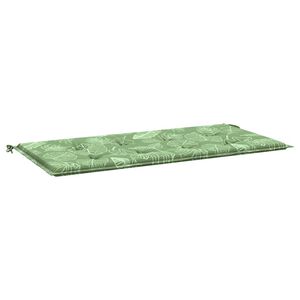 vidaXL B&auml;nkdyna f&ouml;r tr&auml;dg&aring;rden bladm&ouml;nster 120x50x4 cm oxfordtyg