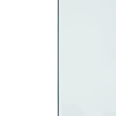 vidaXL Glasskiva för öppen spis rektangulär 100x60 cm