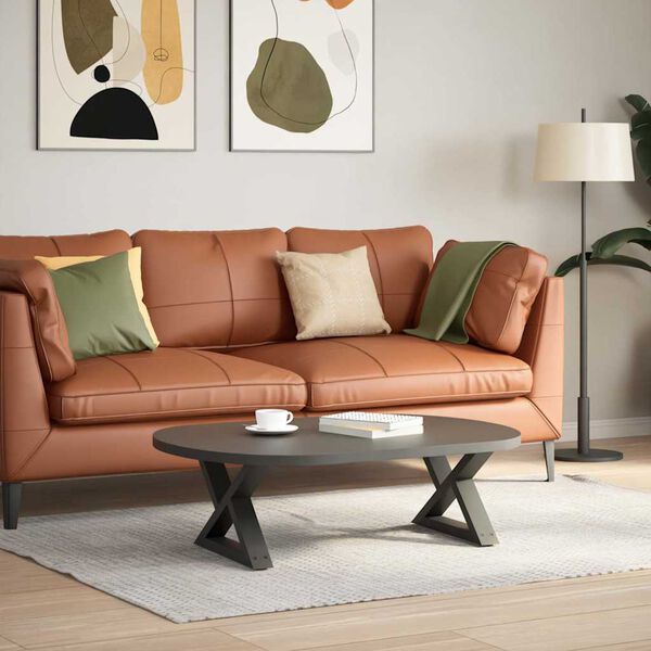 vidaXL Soffbordsben 2 st antracit 60x(30-31,3) cm st&aring;l