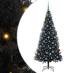 vidaXL Julgran Svart 180 cm PVC