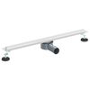 vidaXL 360&deg; Duschavlopp med smal modell Silver 70 cm