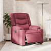 vidaXL Elektrisk reclinerf&aring;t&ouml;lj vinr&ouml;d tyg