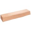 vidaXL Bordsskiva ljusbrun 40x10x6 cm behandlad massiv ek