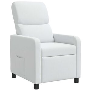 vidaXL Recliner Vit Tyg