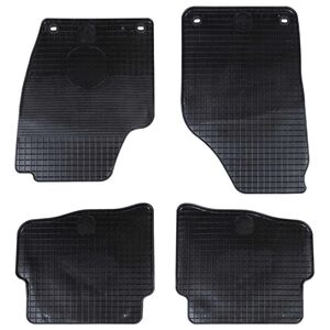 vidaXL Bilmatta 4 pcs Svart passar f&ouml;r VW POLO 10 / 01-09 NS Gummi