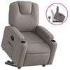 vidaXL Reclinerf&aring;t&ouml;lj med uppresningshj&auml;lp taupe tyg