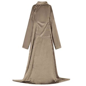 vidaXL Filt-hoodie Kamel F Flanell