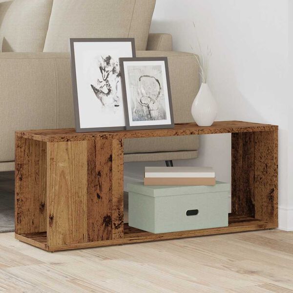 vidaXL TV-b&auml;nk gammalt tr&auml; 80x24x32cm konstruerat tr&auml;