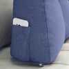 vidaXL Ryggkudde Jeansbl&aring; 60 x 24 x 50 cm tyg