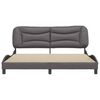 vidaXL Bed Frame without Mattress "Hvar" Grey 180x200 cm Faux Leather