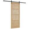 vidaXL Skjutd&ouml;rr ORKDAL Naturlig 83 x 211 cm Massiv furu