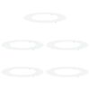 vidaXL l&auml;mplig f&ouml;r Flat Tr&auml;dringar 5 pcs Vit &Oslash;50 / 80 cm St&aring;l