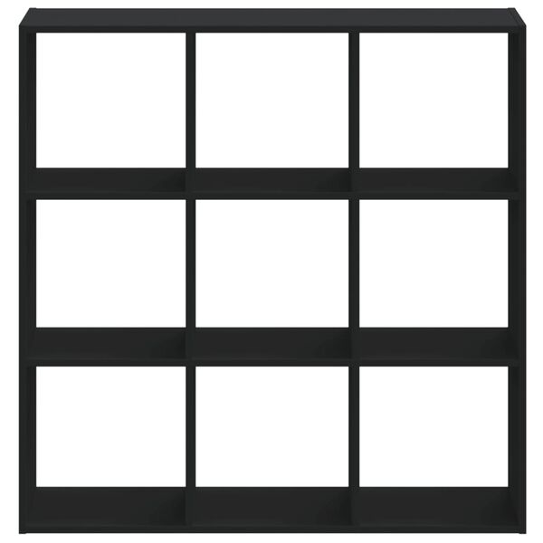 vidaXL Bokhylla svart 102x32x102 cm konstruerat trä